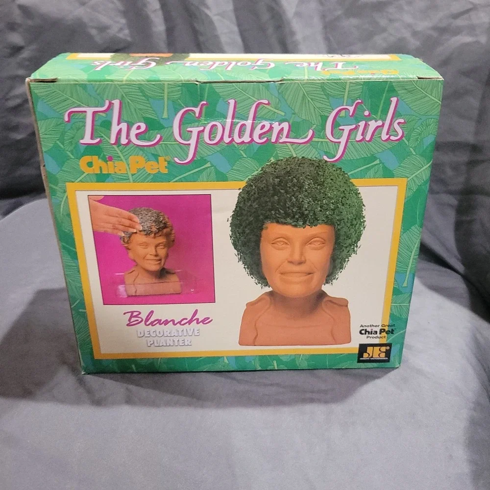 The Golden Girls Blanche Chia Pet Decorative Planter - ABC TV - NEW